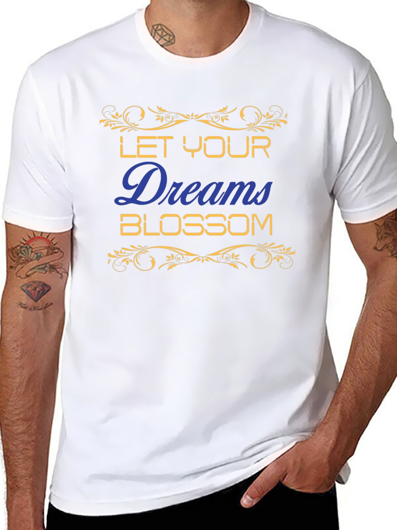 Let Your Dreams Blossom T-Shirt - Black