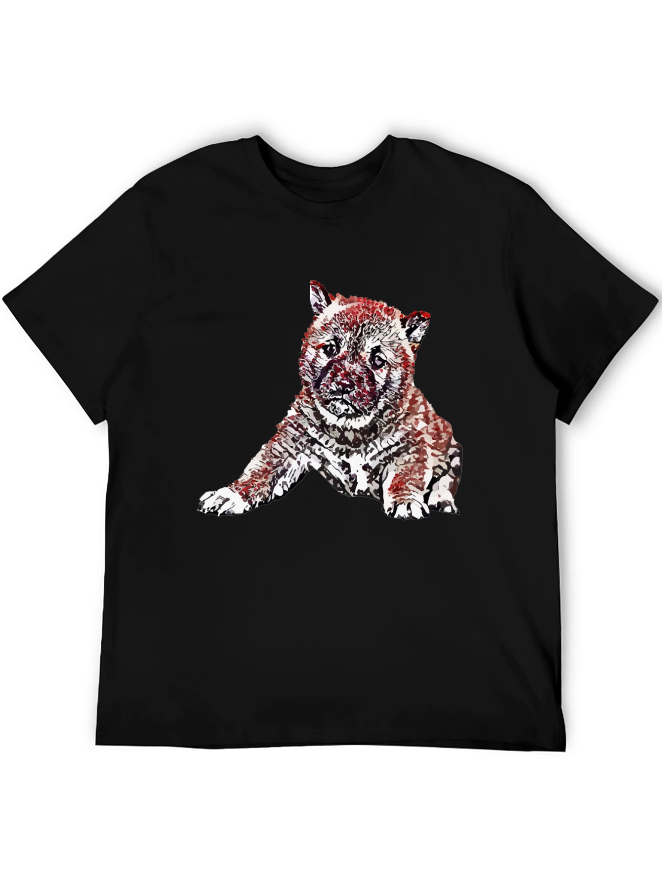 Modern Artistic Puppy T-Shirt – Streetwear Dog Graphic Tee