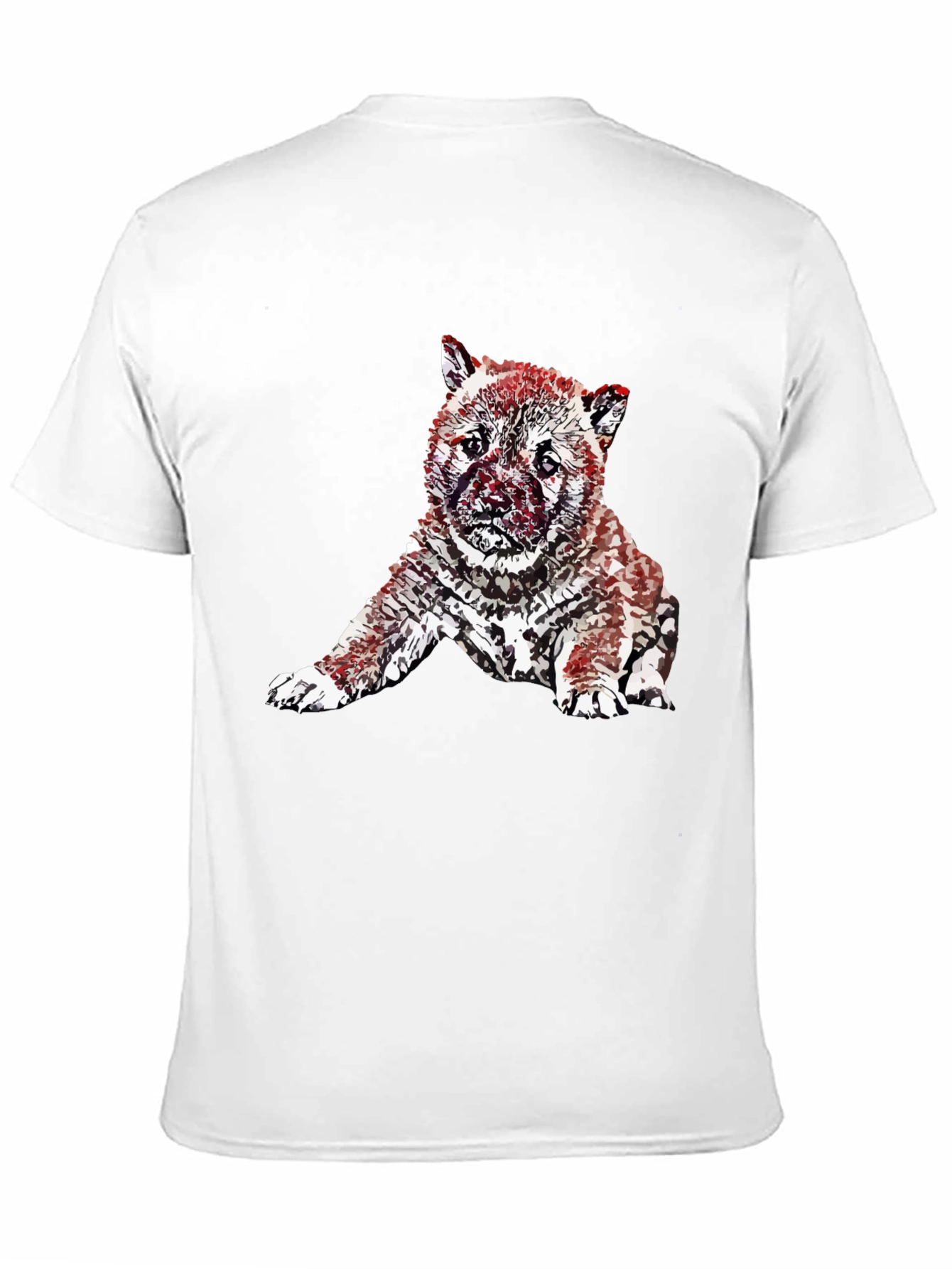 Modern Artistic Puppy T-Shirt – Streetwear Dog Graphic Tee