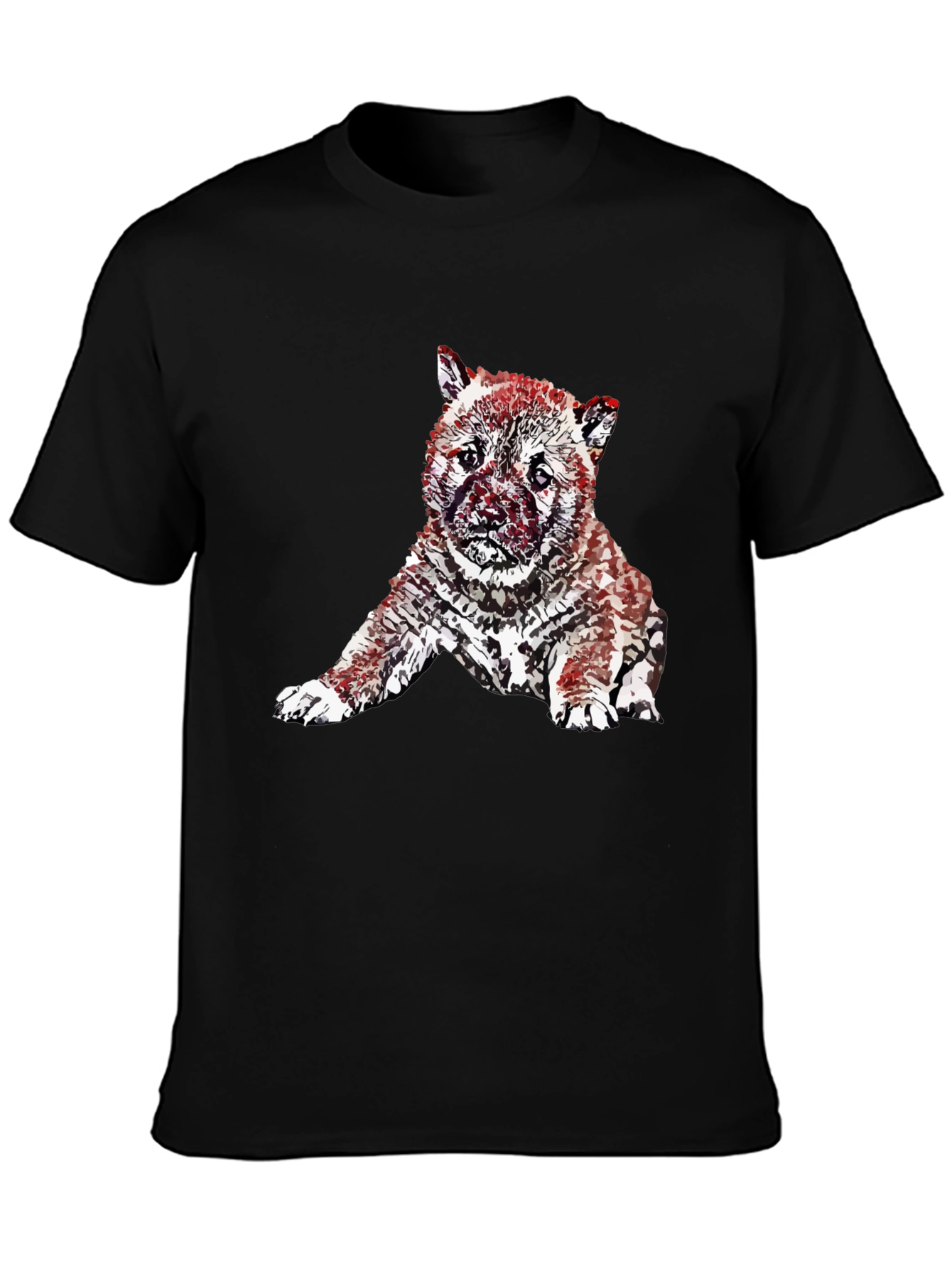 Modern Artistic Puppy T-Shirt – Streetwear Dog Graphic Tee