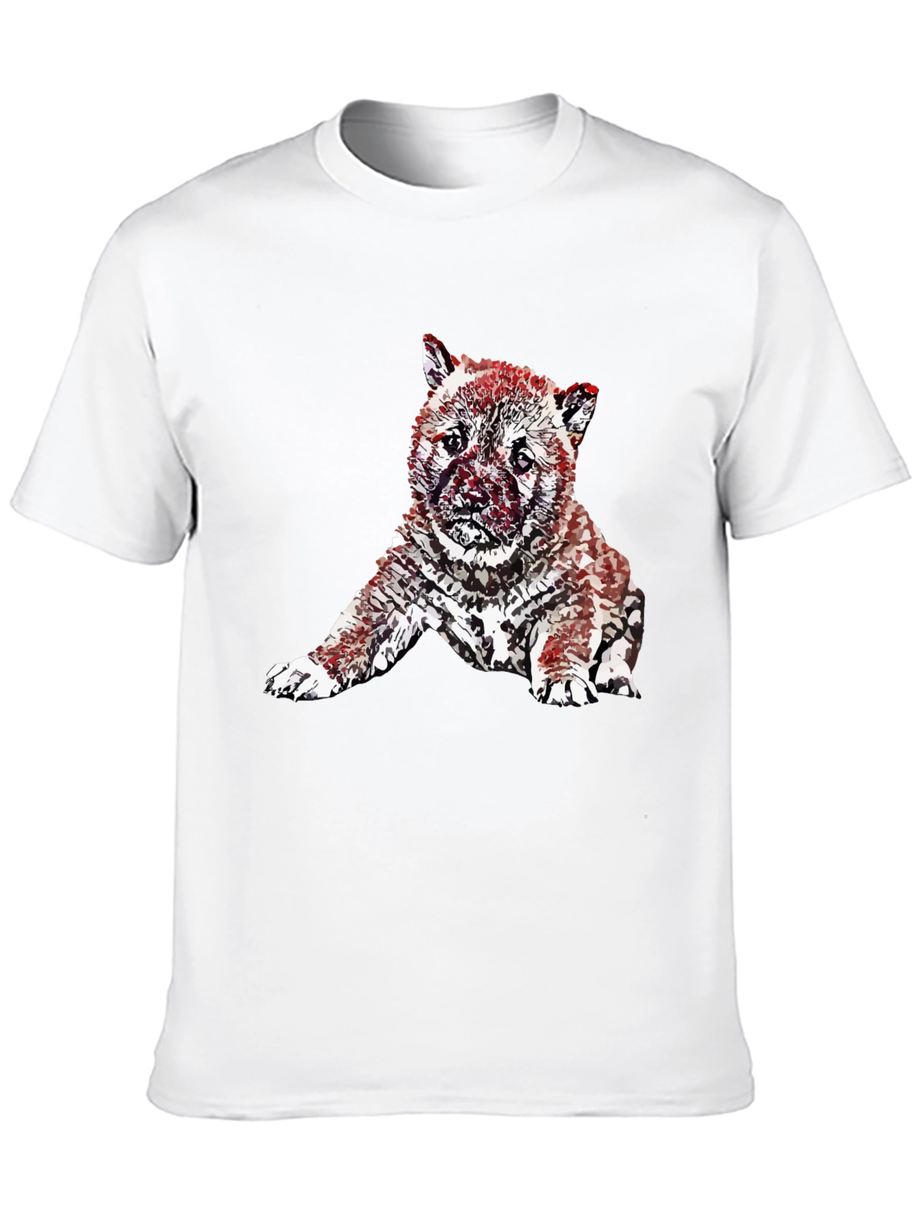 Modern Artistic Puppy T-Shirt – Streetwear Dog Graphic Tee