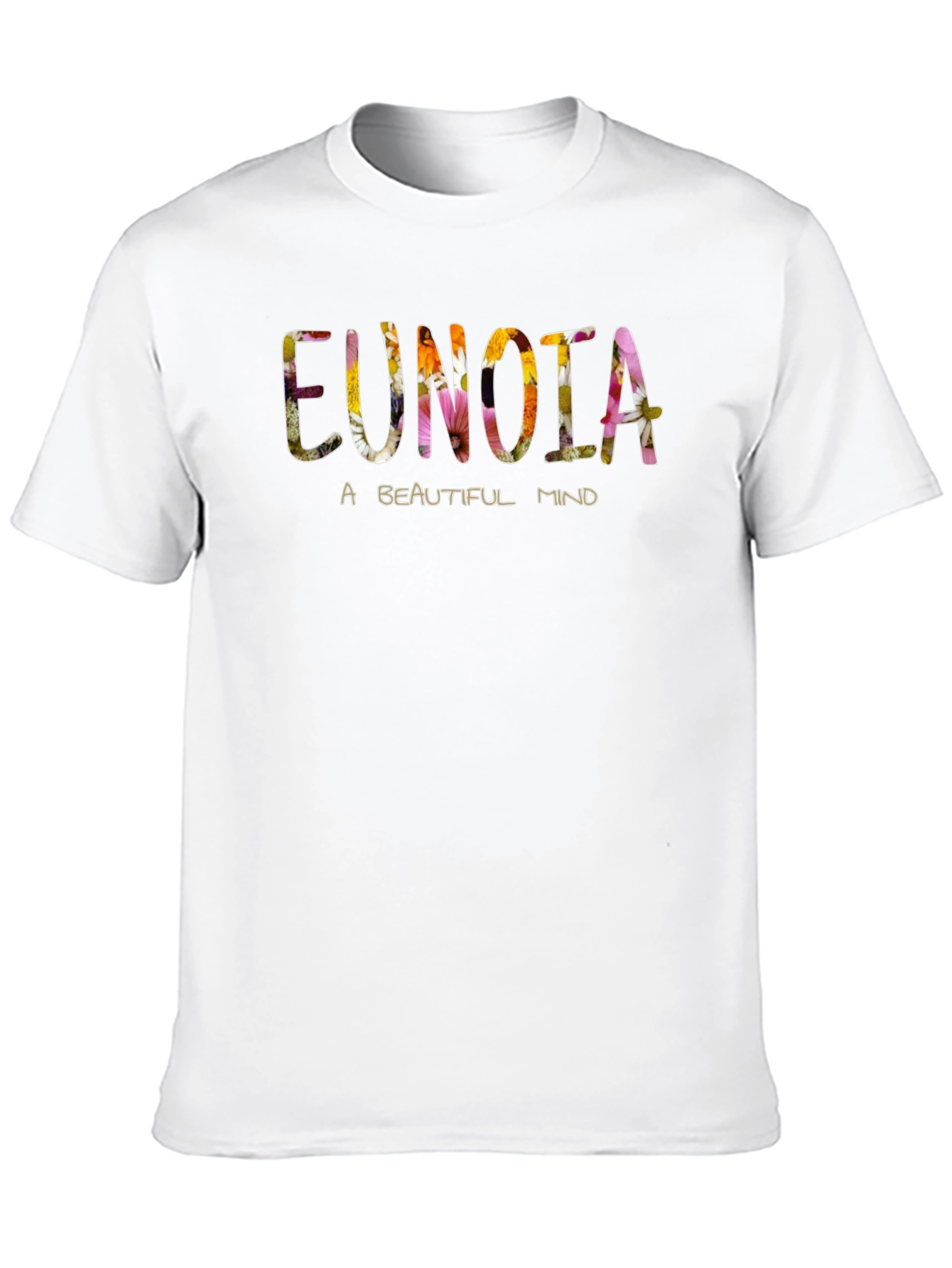 Eunoia Floral T-Shirt - A Beautiful Mind
