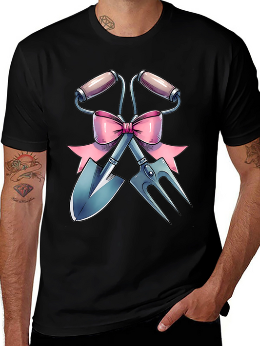 Gardening Tool T-Shirt with Bow