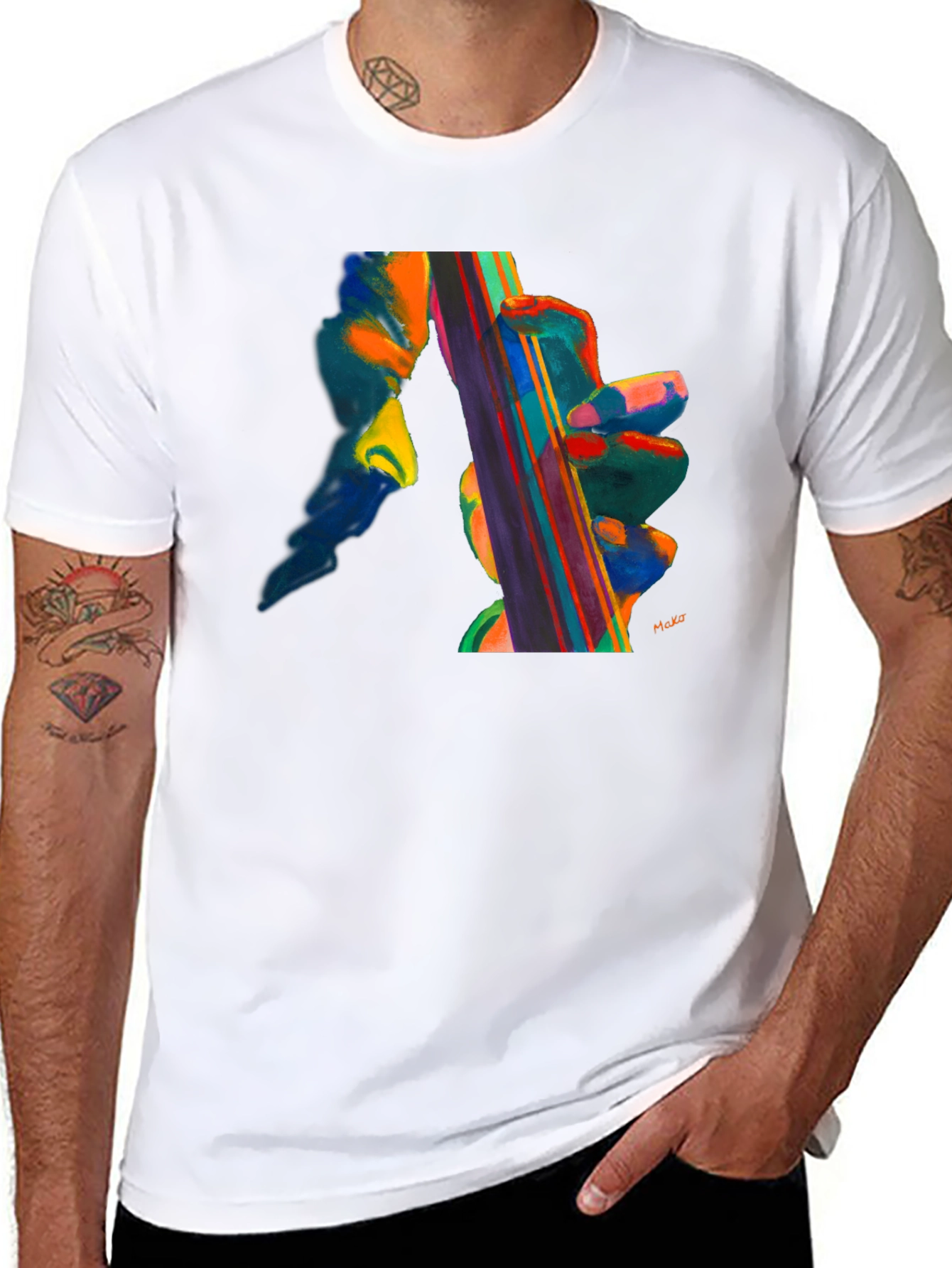 Abstract Musical T-Shirt