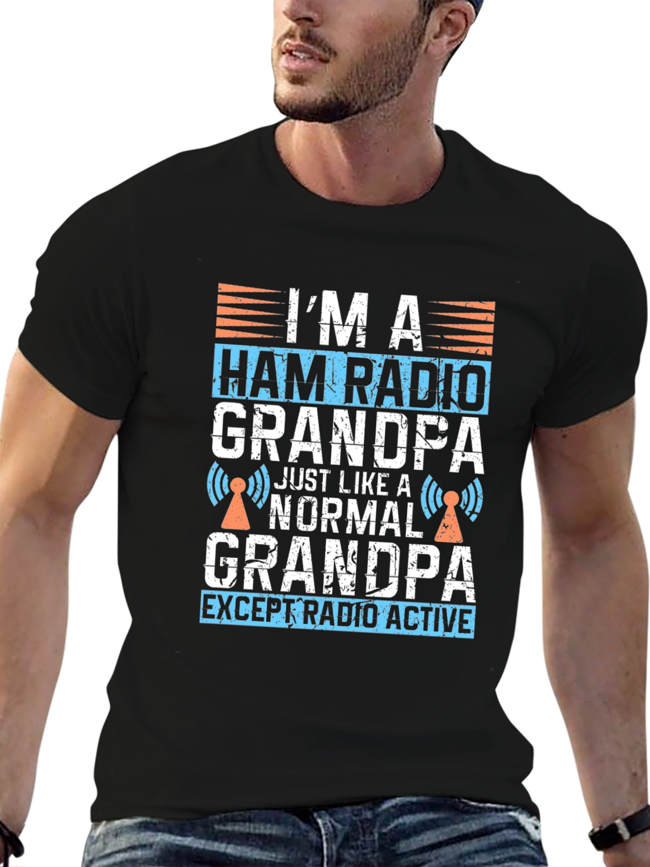 Ham Radio Grandpa T-Shirt - Radio Active Grandpa Tee