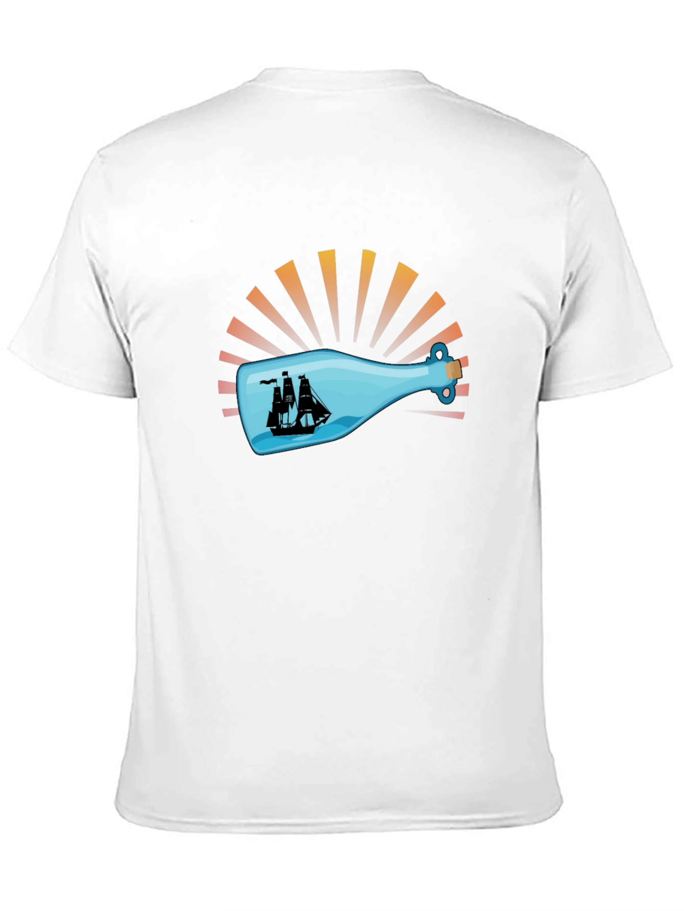 Nautical Ship in a Bottle Graphic Tee