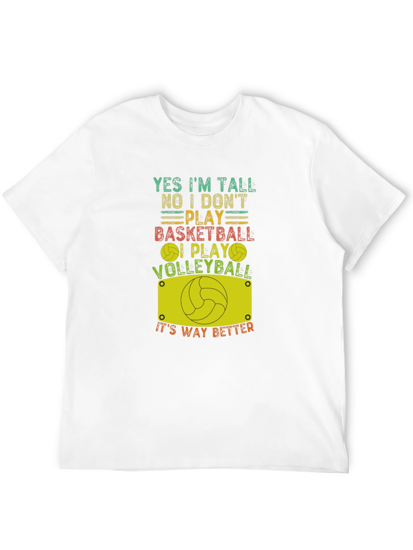 Funny Volleyball T-Shirt: Yes Im Tall