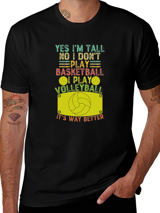 Funny Volleyball T-Shirt: Yes Im Tall