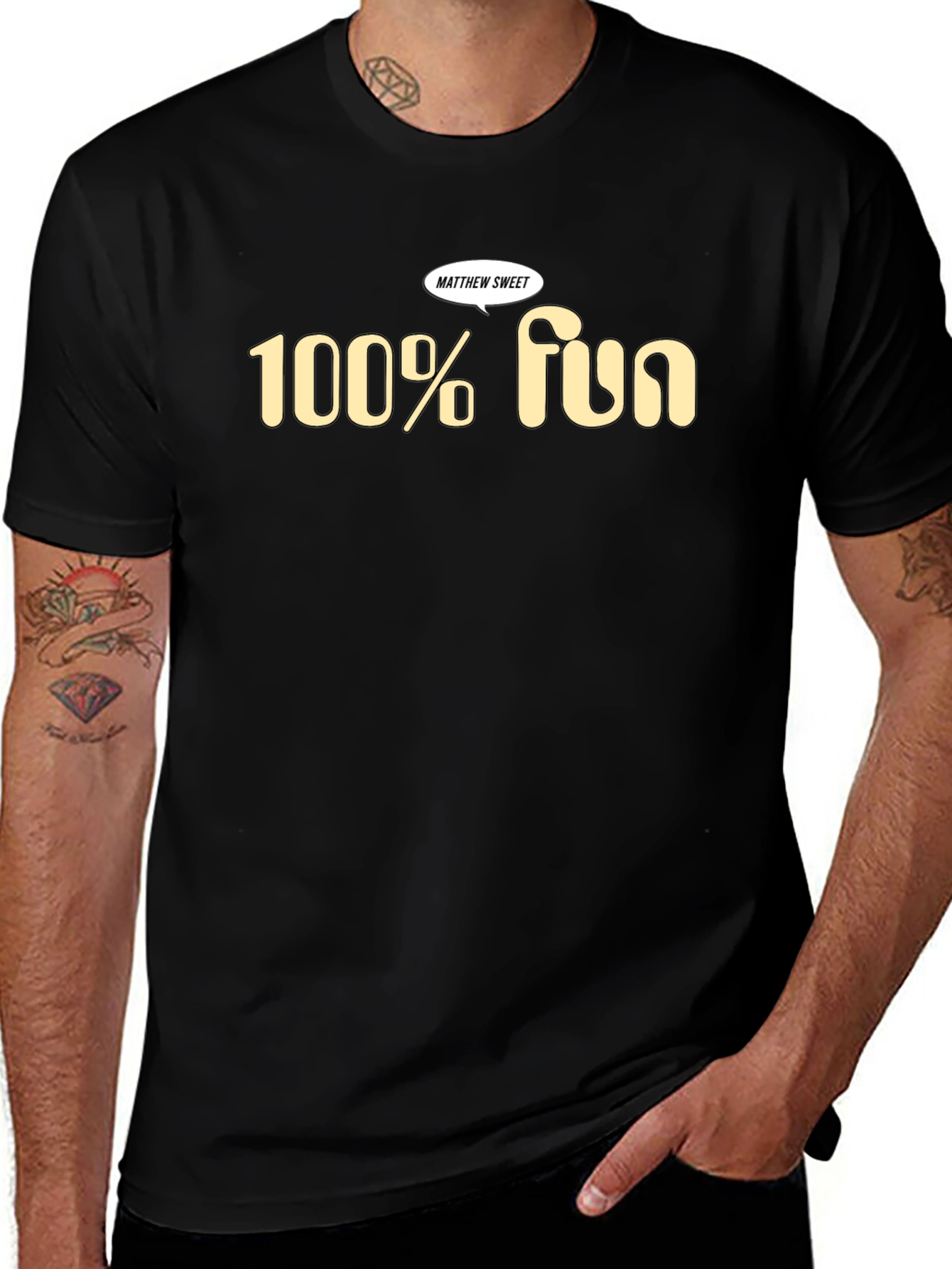100% Fun Matthew Sweet Black T-Shirt