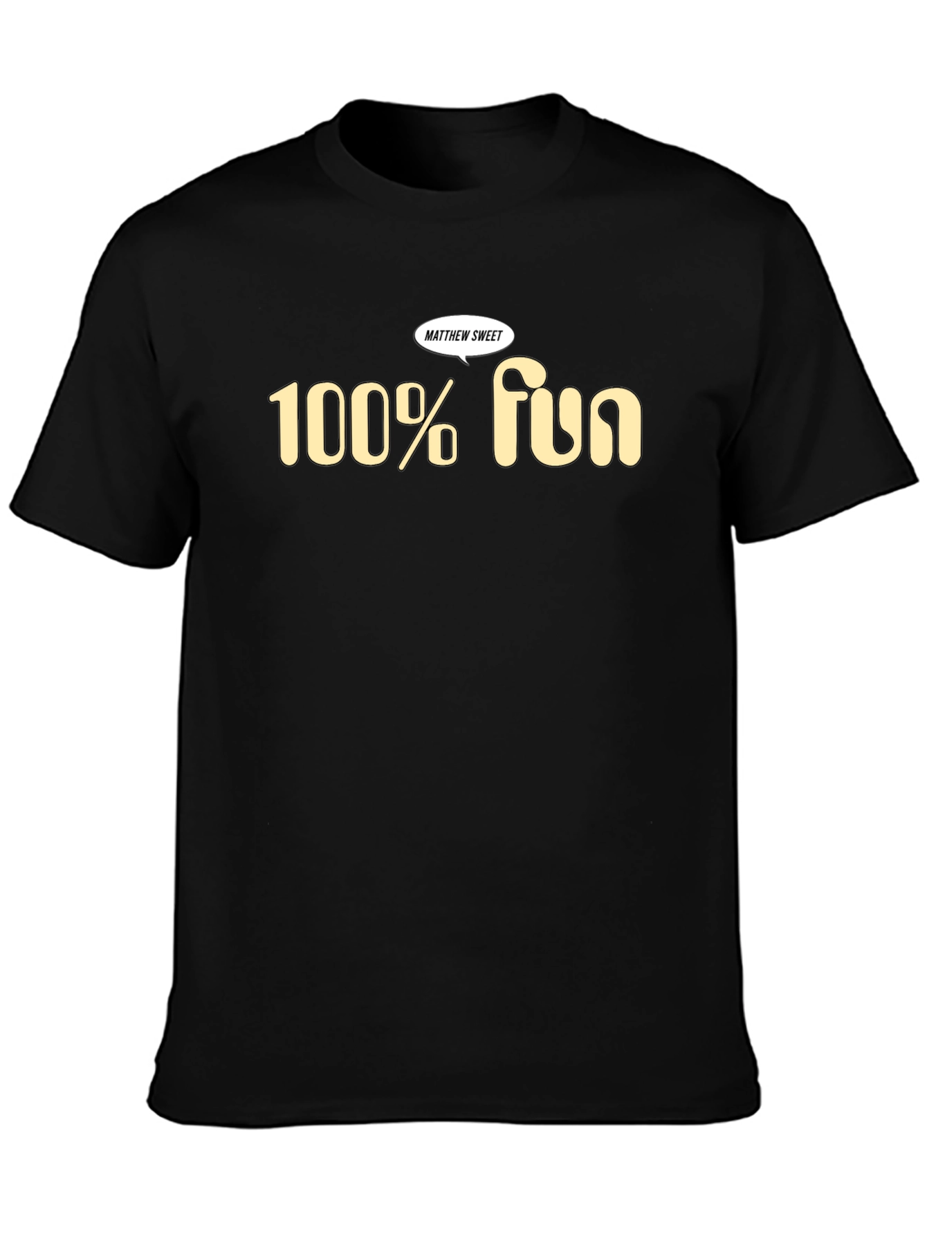 100% Fun Matthew Sweet Black T-Shirt