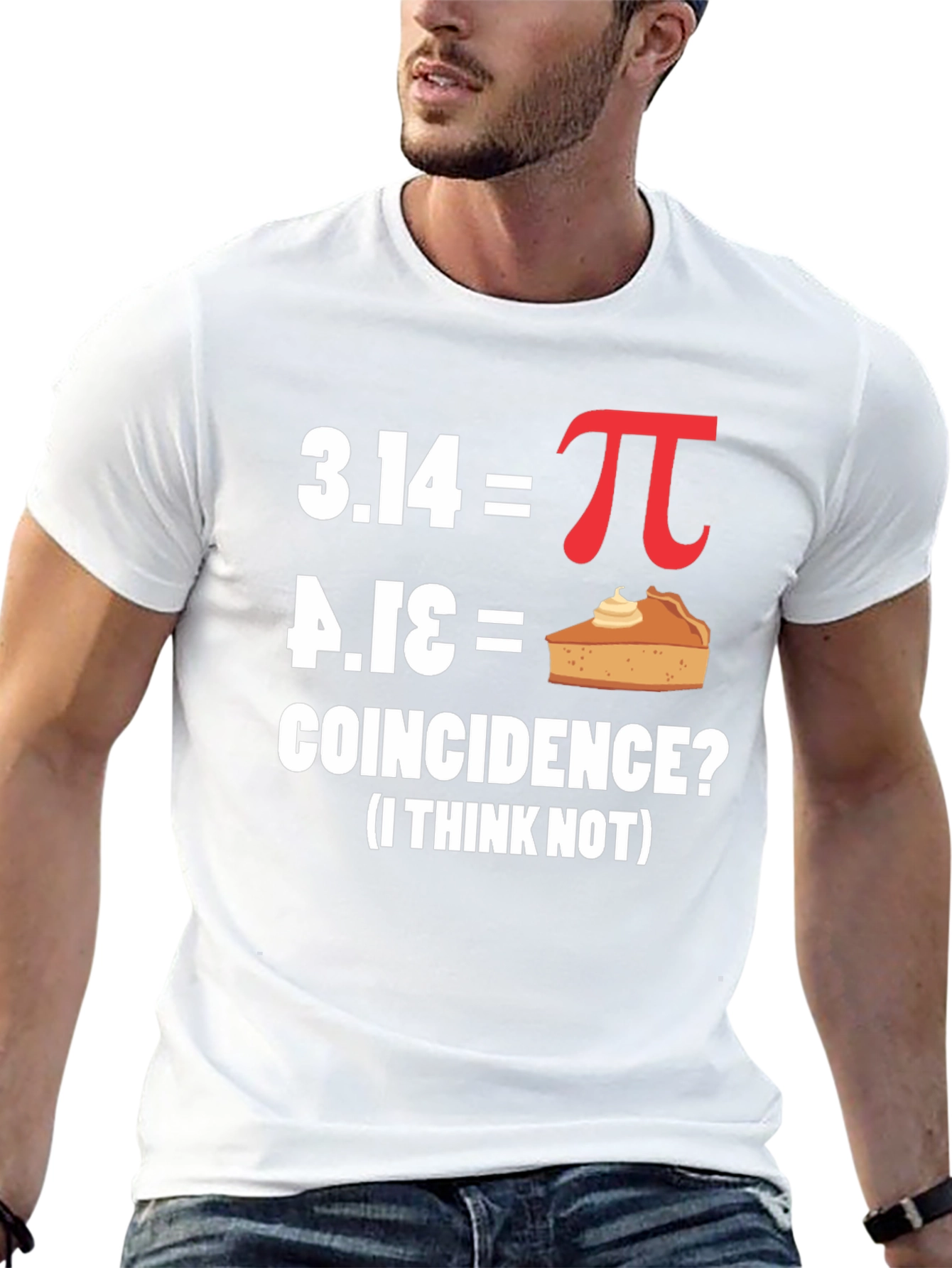 Funny Pi Day Coincidence Math T-Shirt