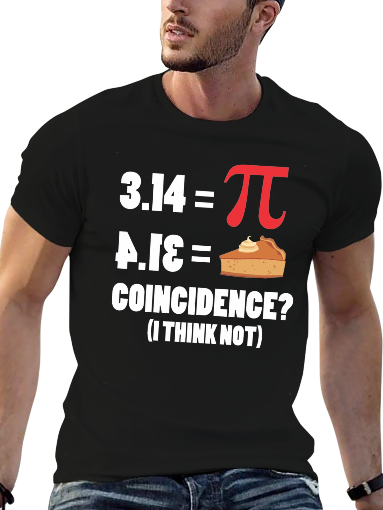 Funny Pi Day Coincidence Math T-Shirt