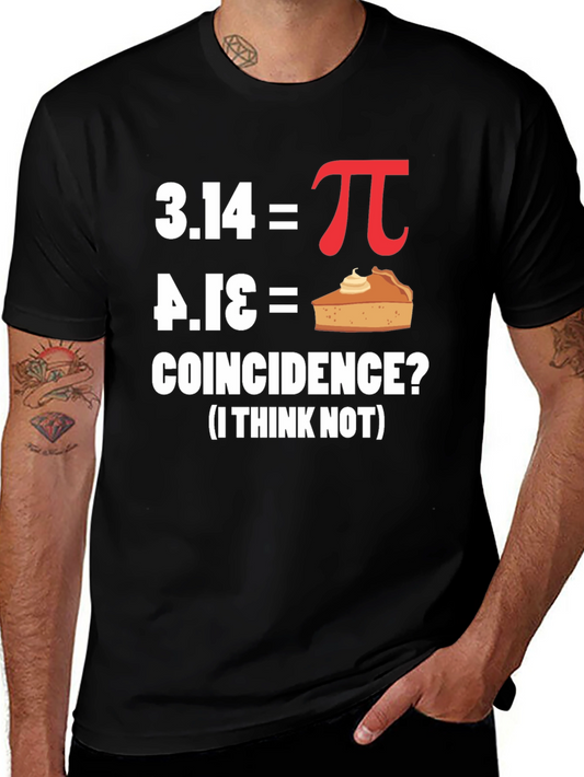 Funny Pi Day Coincidence Math T-Shirt