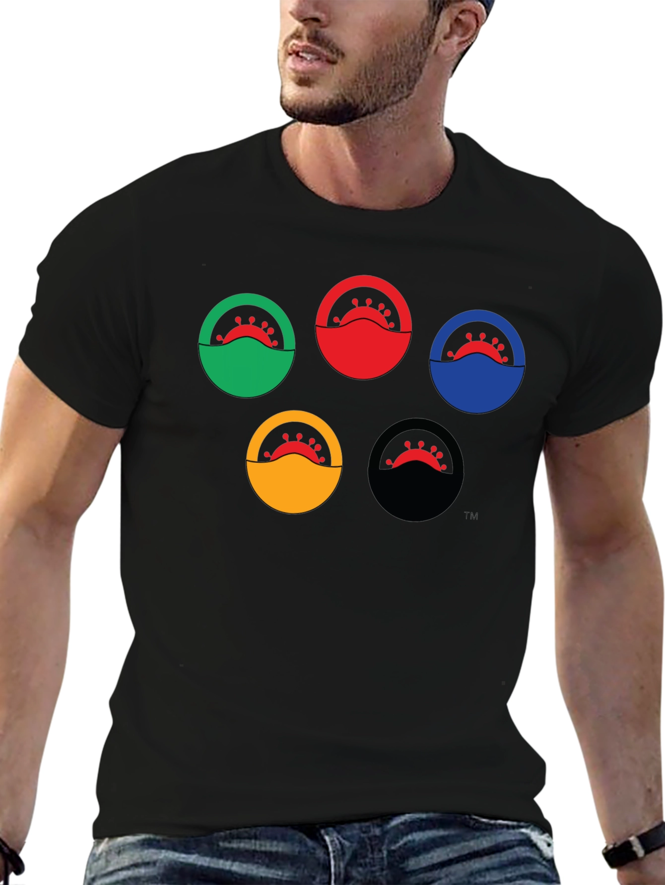Olympic Rings COVID-19 Graphic T-Shirt