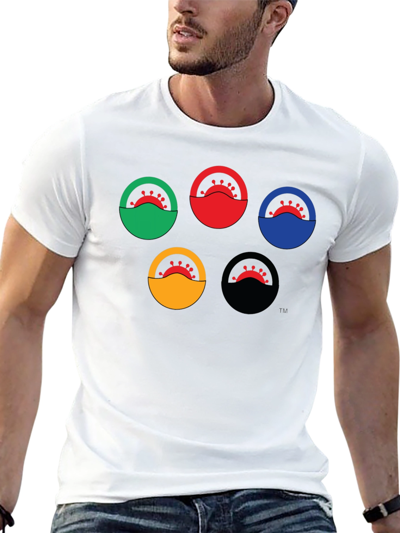 Olympic Rings COVID-19 Graphic T-Shirt