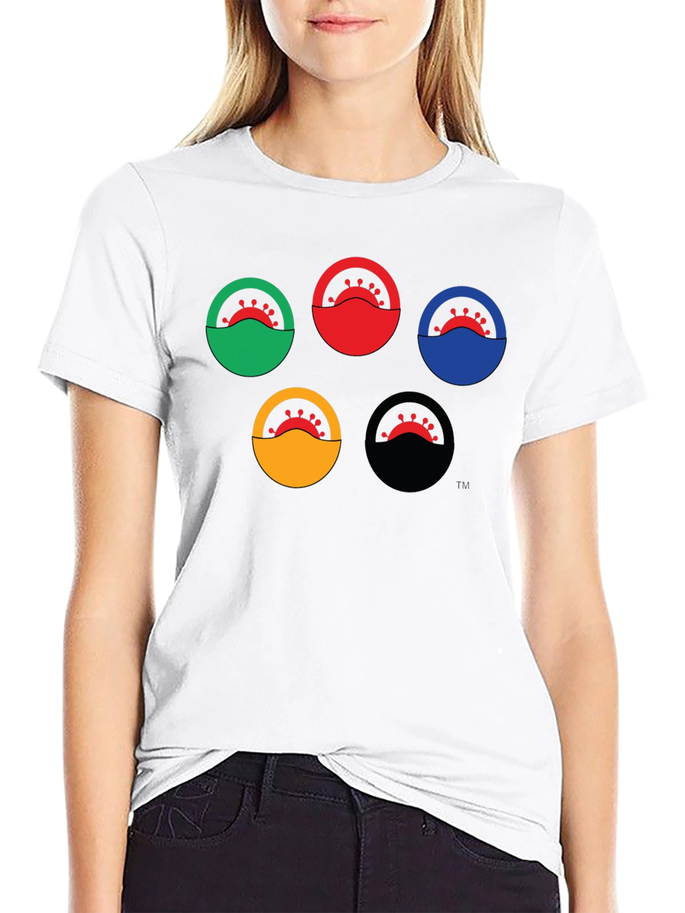 Olympic Rings COVID-19 Graphic T-Shirt