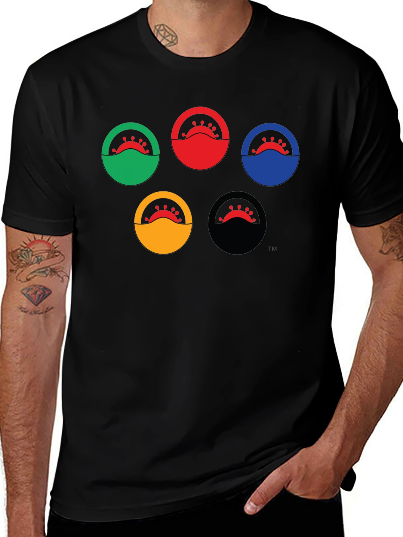 Olympic Rings COVID-19 Graphic T-Shirt
