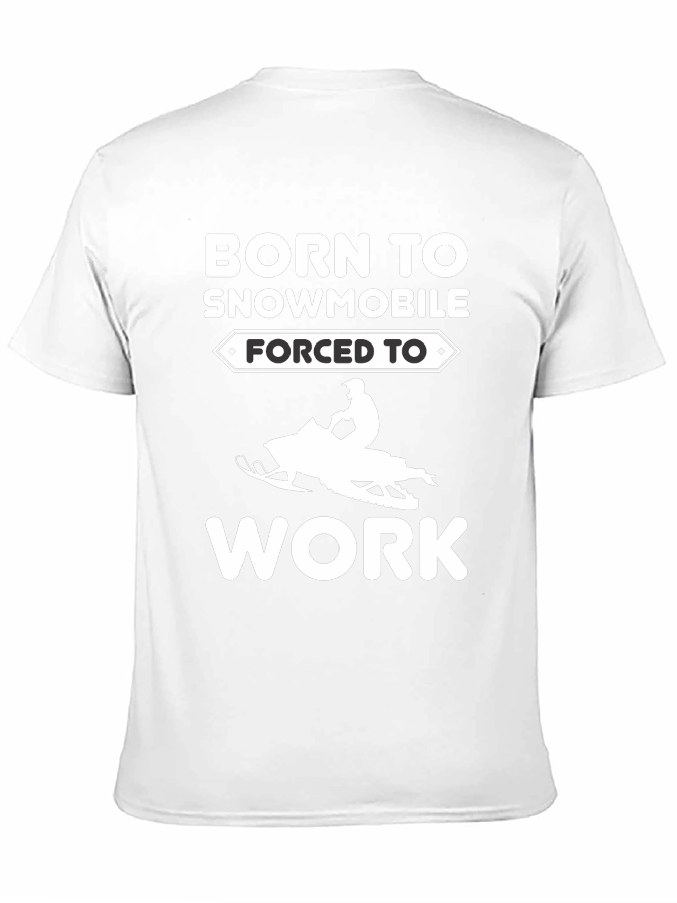 Born To Snowmobile T-Shirt - Black