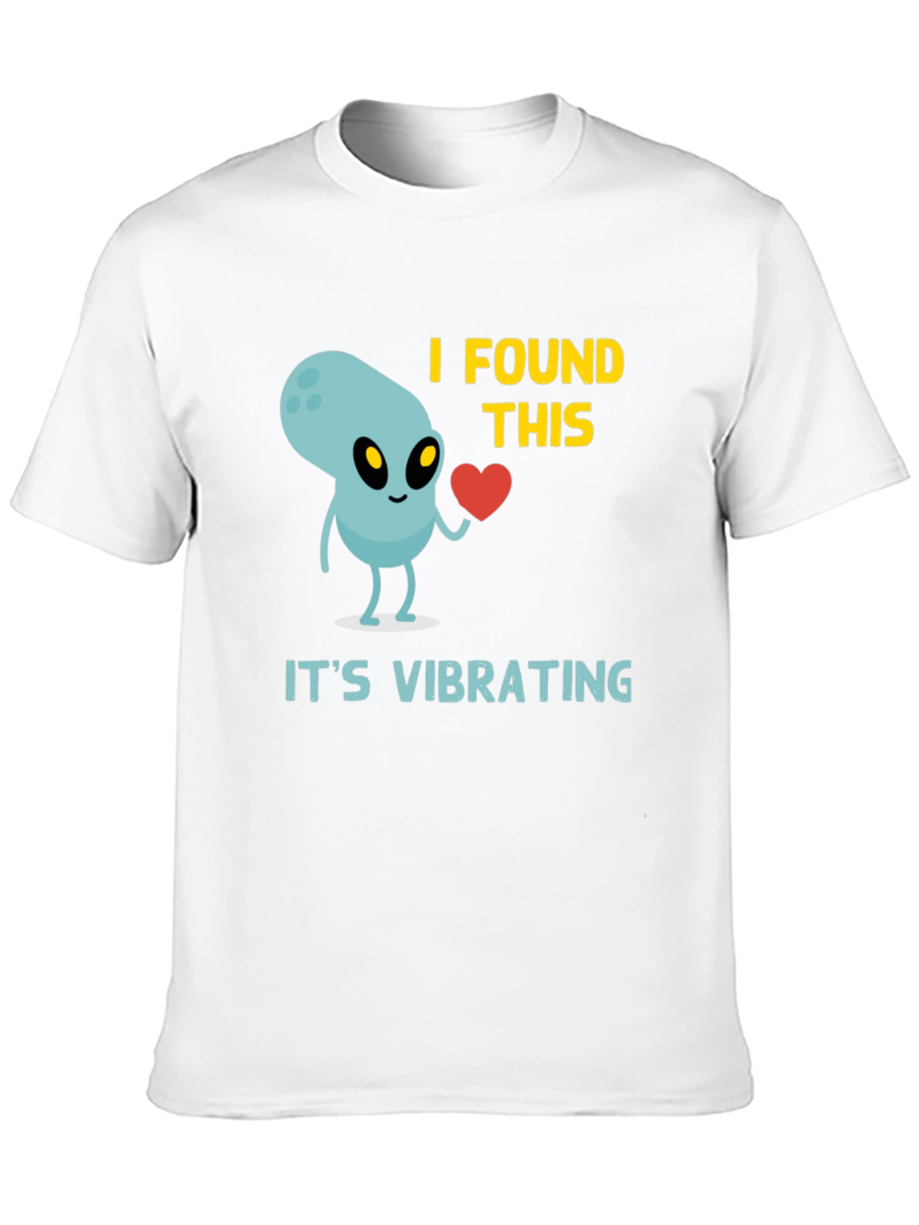 Alien Heart T-Shirt - Its Vibrating Funny Graphic Tee