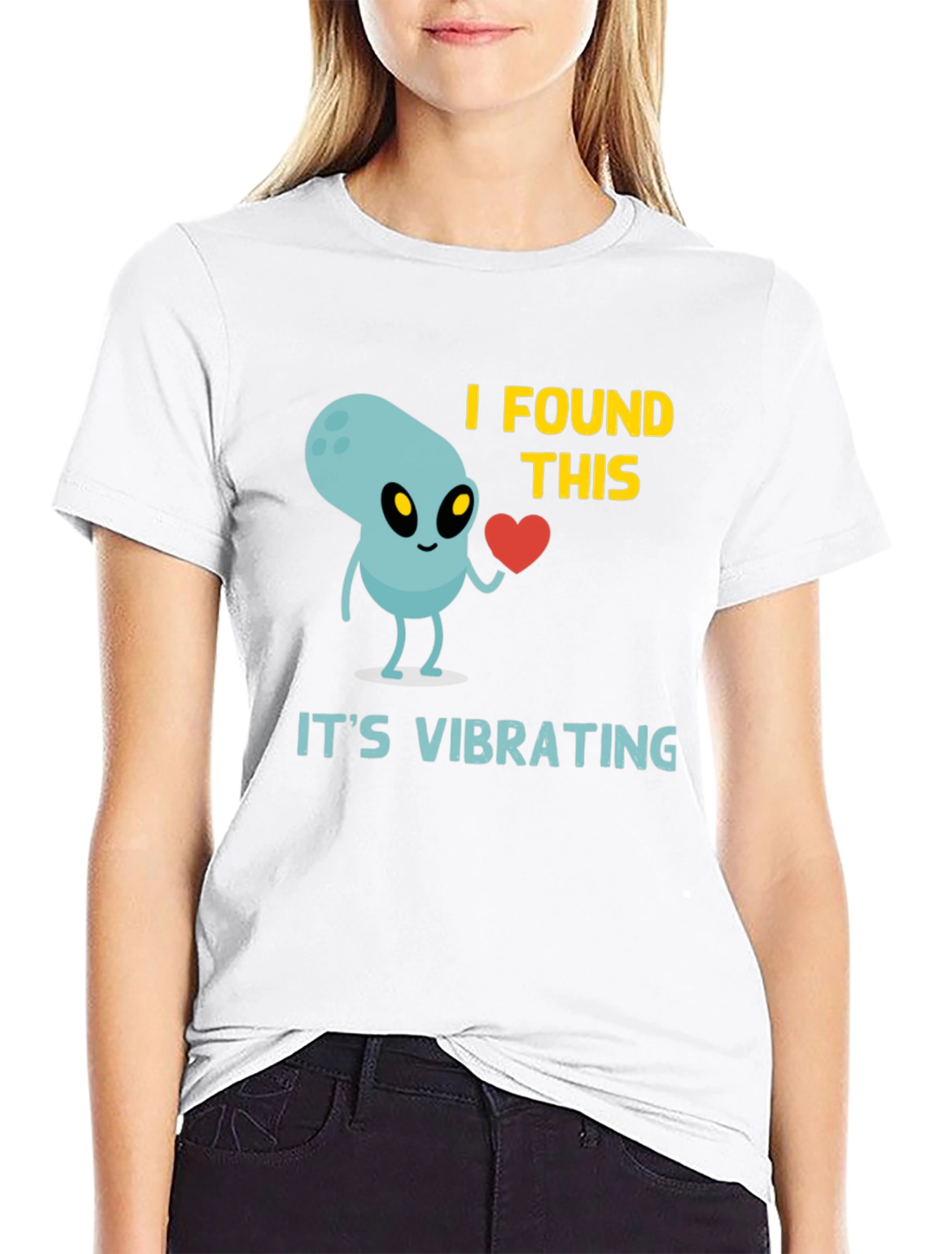 Alien Heart T-Shirt - Its Vibrating Funny Graphic Tee