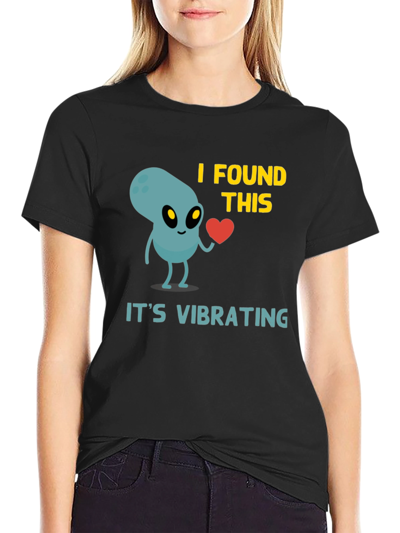 Alien Heart T-Shirt - Its Vibrating Funny Graphic Tee