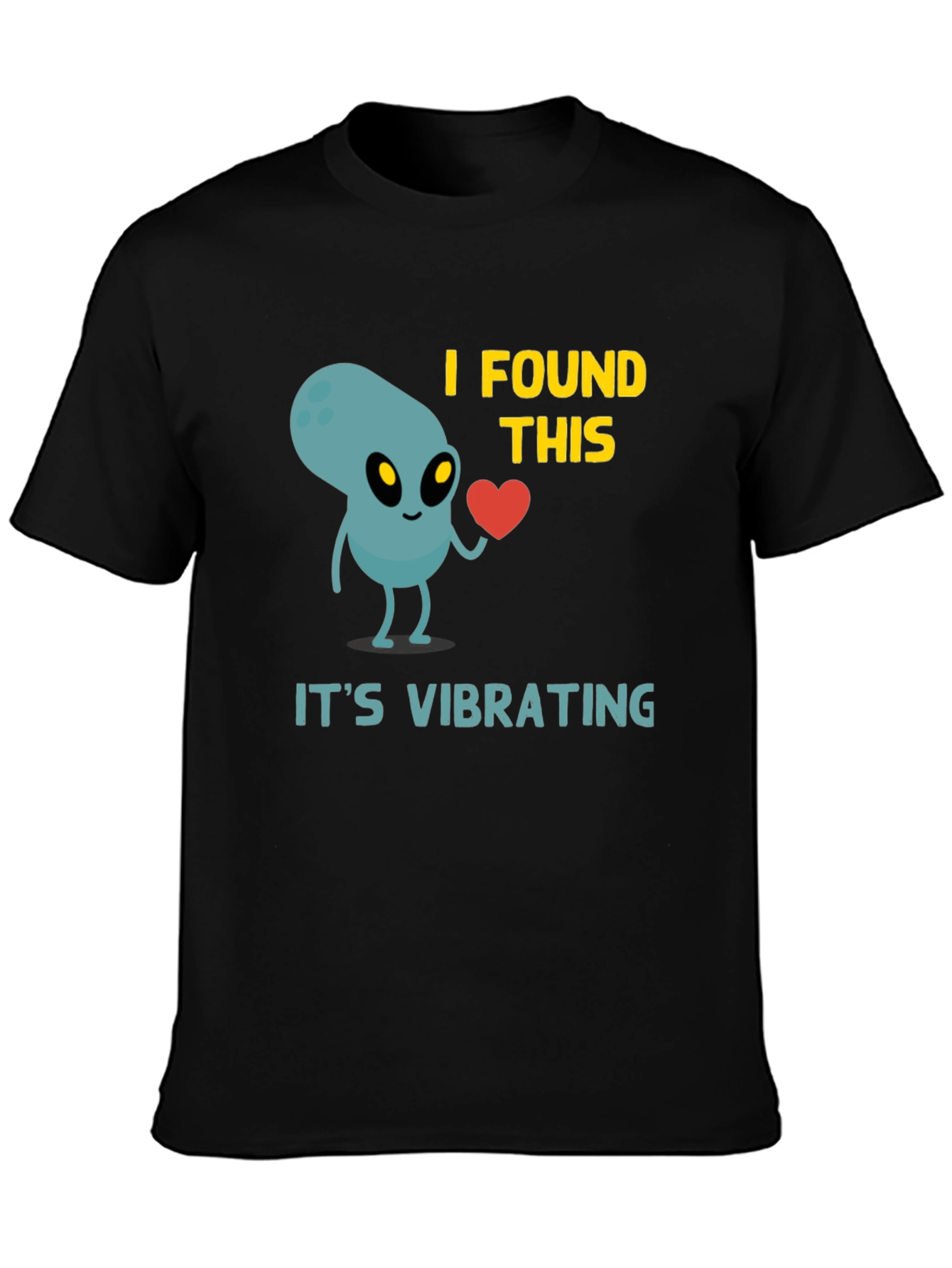 Alien Heart T-Shirt - Its Vibrating Funny Graphic Tee