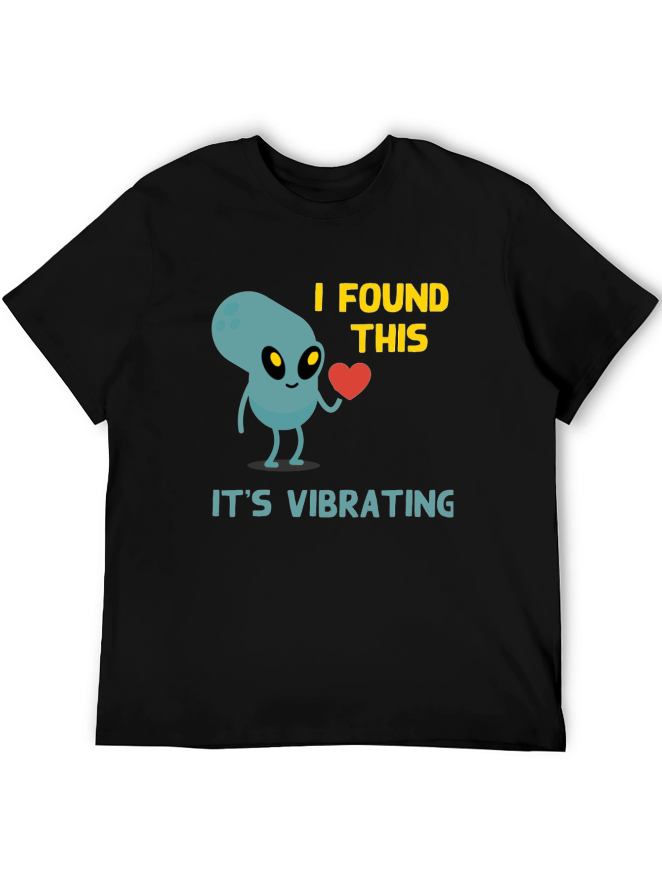 Alien Heart T-Shirt - Its Vibrating Funny Graphic Tee