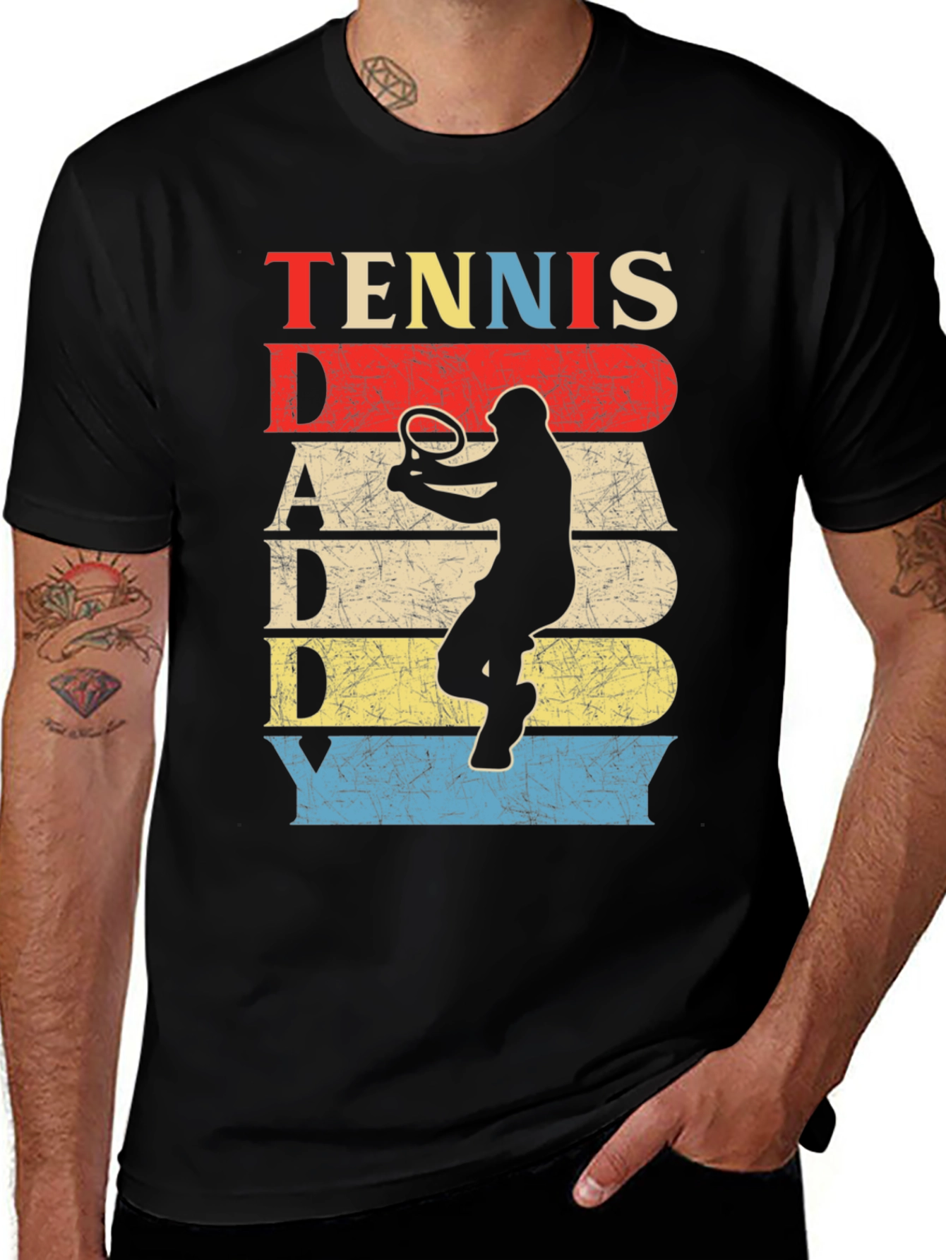 Tennis Dad Retro T-Shirt - Perfect Fathers Day Gift