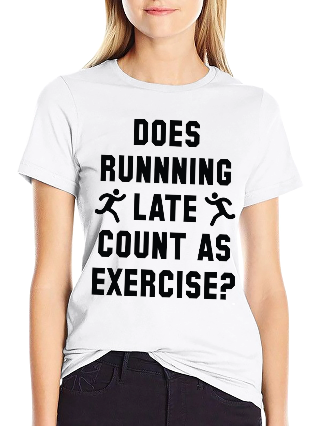 Funny Running Late Exercise T-Shirt