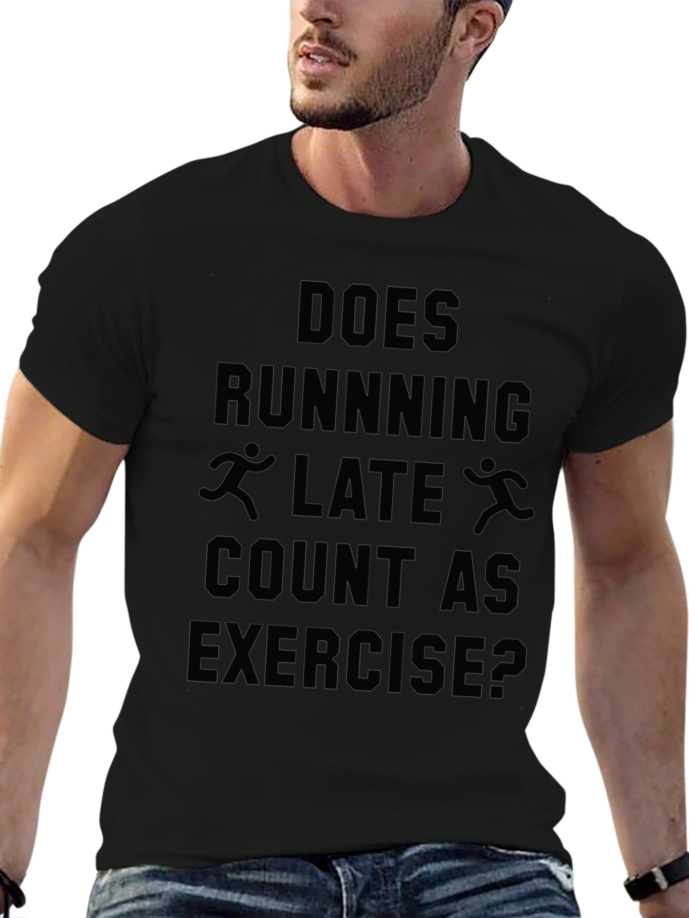 Funny Running Late Exercise T-Shirt