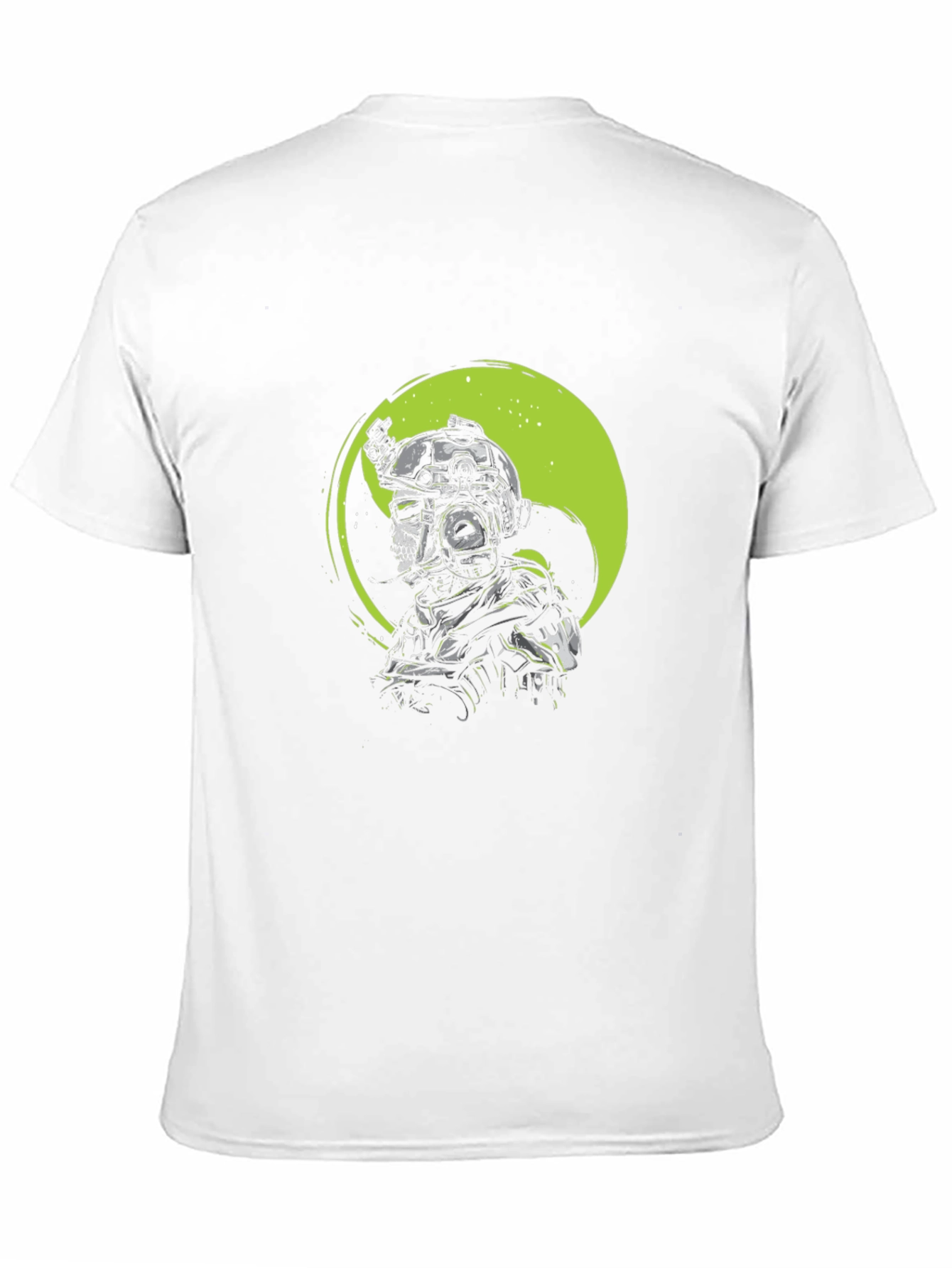 Tactical Skull Graphic T-Shirt - Black