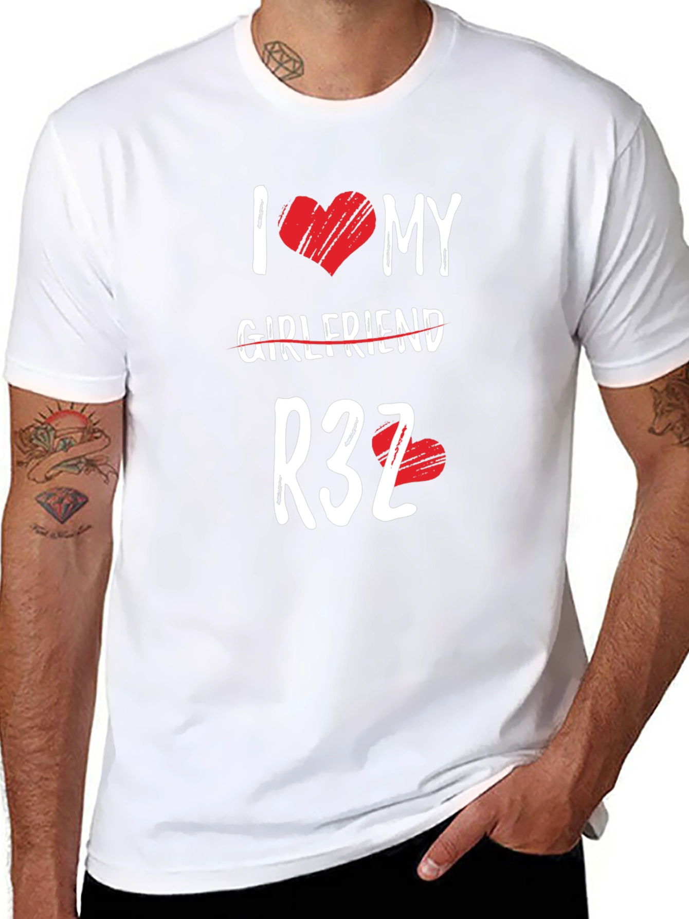 I Heart My Girlfriend R32 Graphic T-Shirt