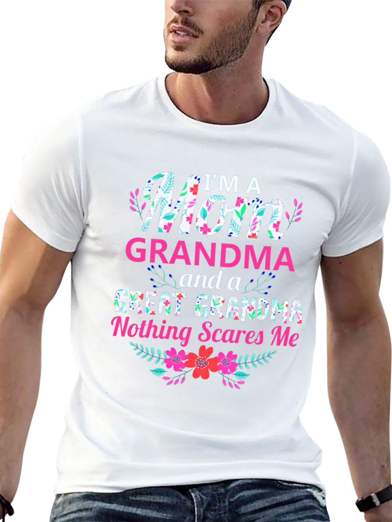 Im A Mom Grandma Great Grandma Graphic T-Shirt