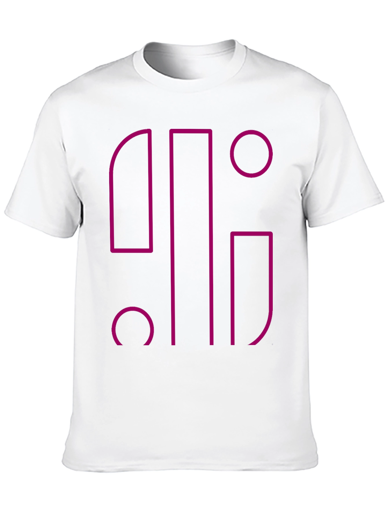 Abstract Geometric Graphic Black T-Shirt