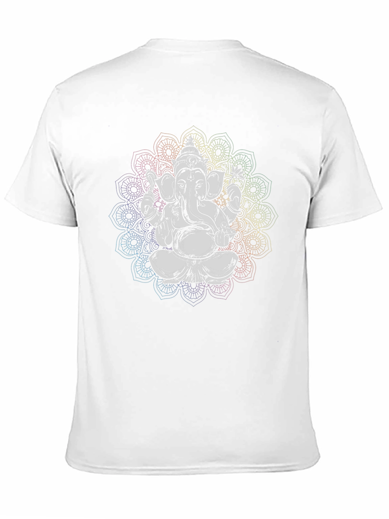 Ganesh Mandala Graphic Tee - Black Cotton T-Shirt