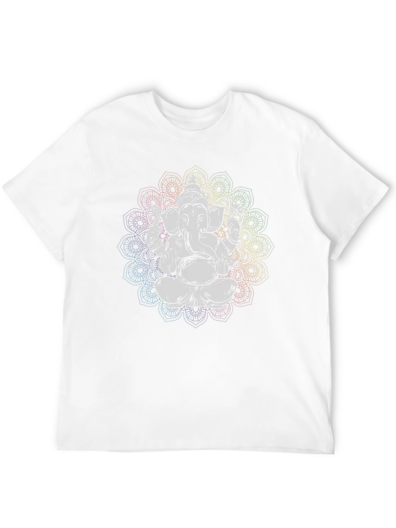 Ganesh Mandala Graphic Tee - Black Cotton T-Shirt