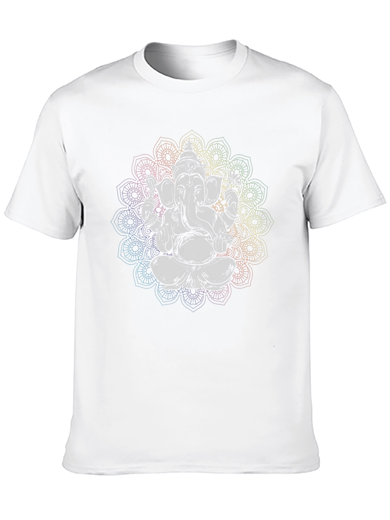 Ganesh Mandala Graphic Tee - Black Cotton T-Shirt