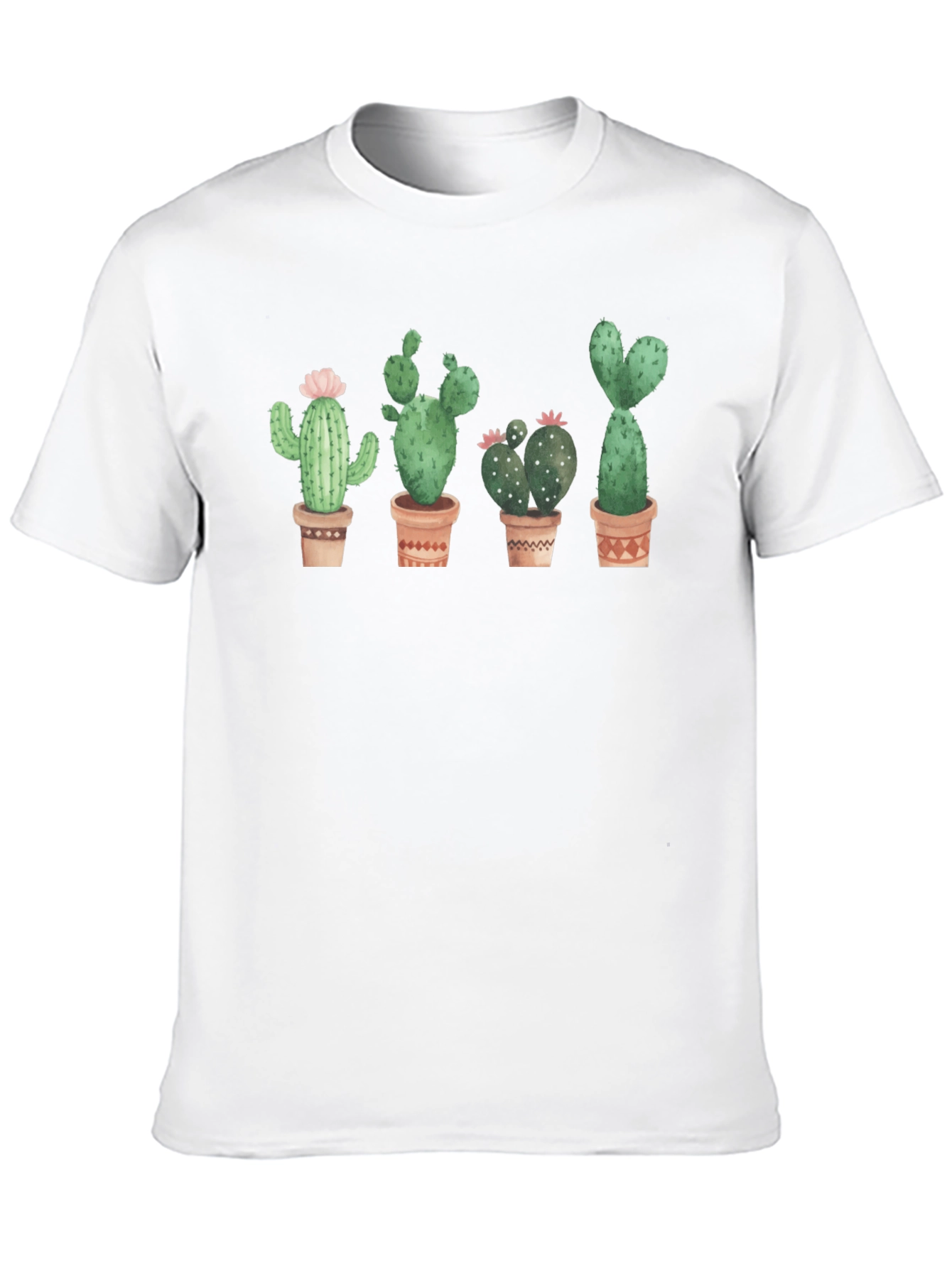 Cactus Pot Black T-Shirt