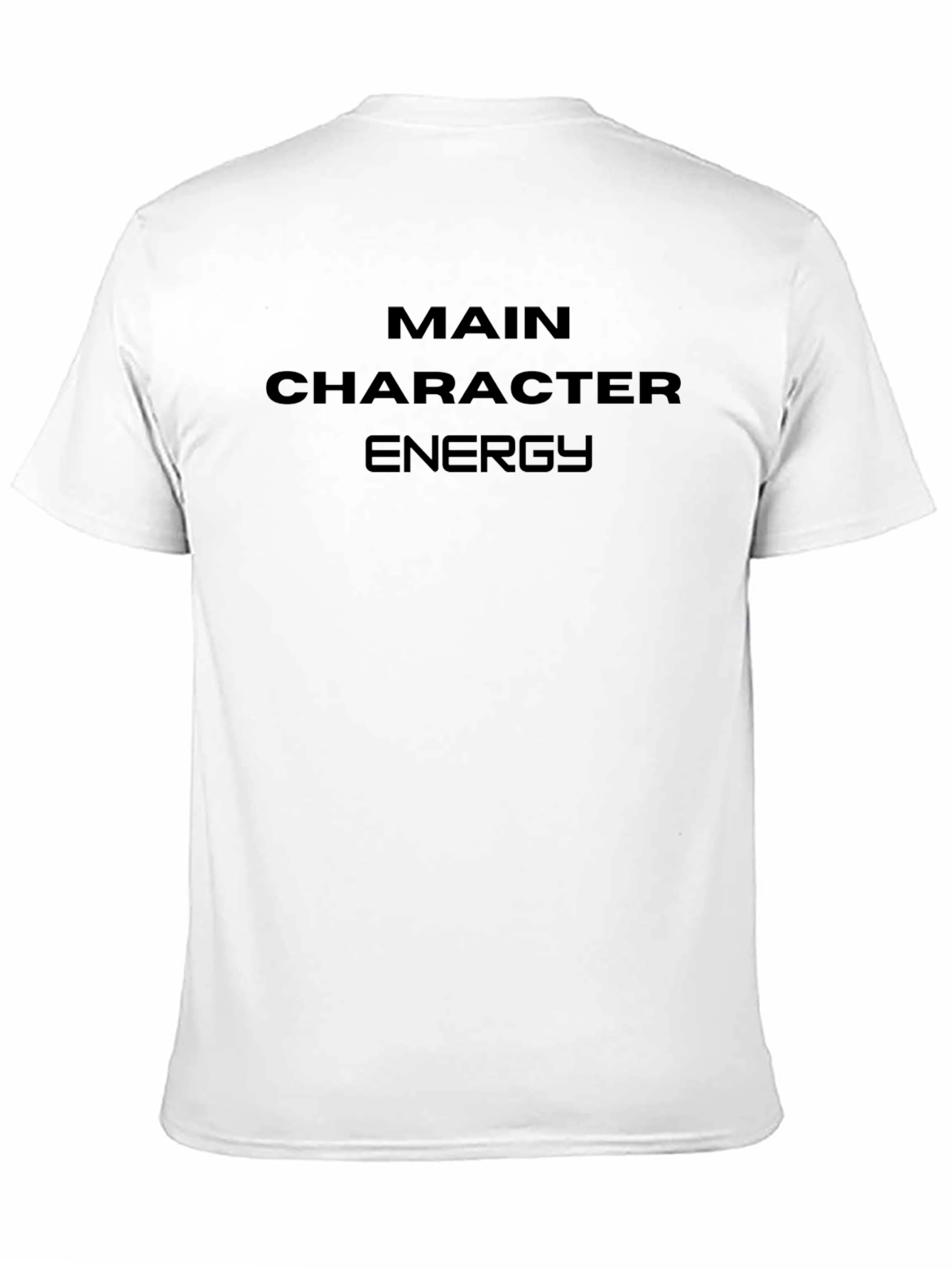 Main Character Energy Black T-Shirt