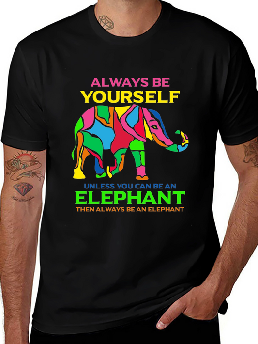 Always Be Yourself Elephant Graphic Tee