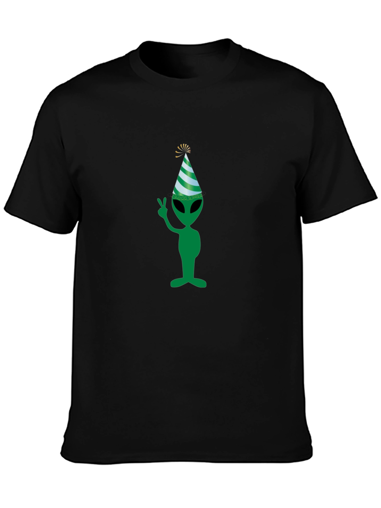 Alien Party T-Shirt - Mens Black Tee