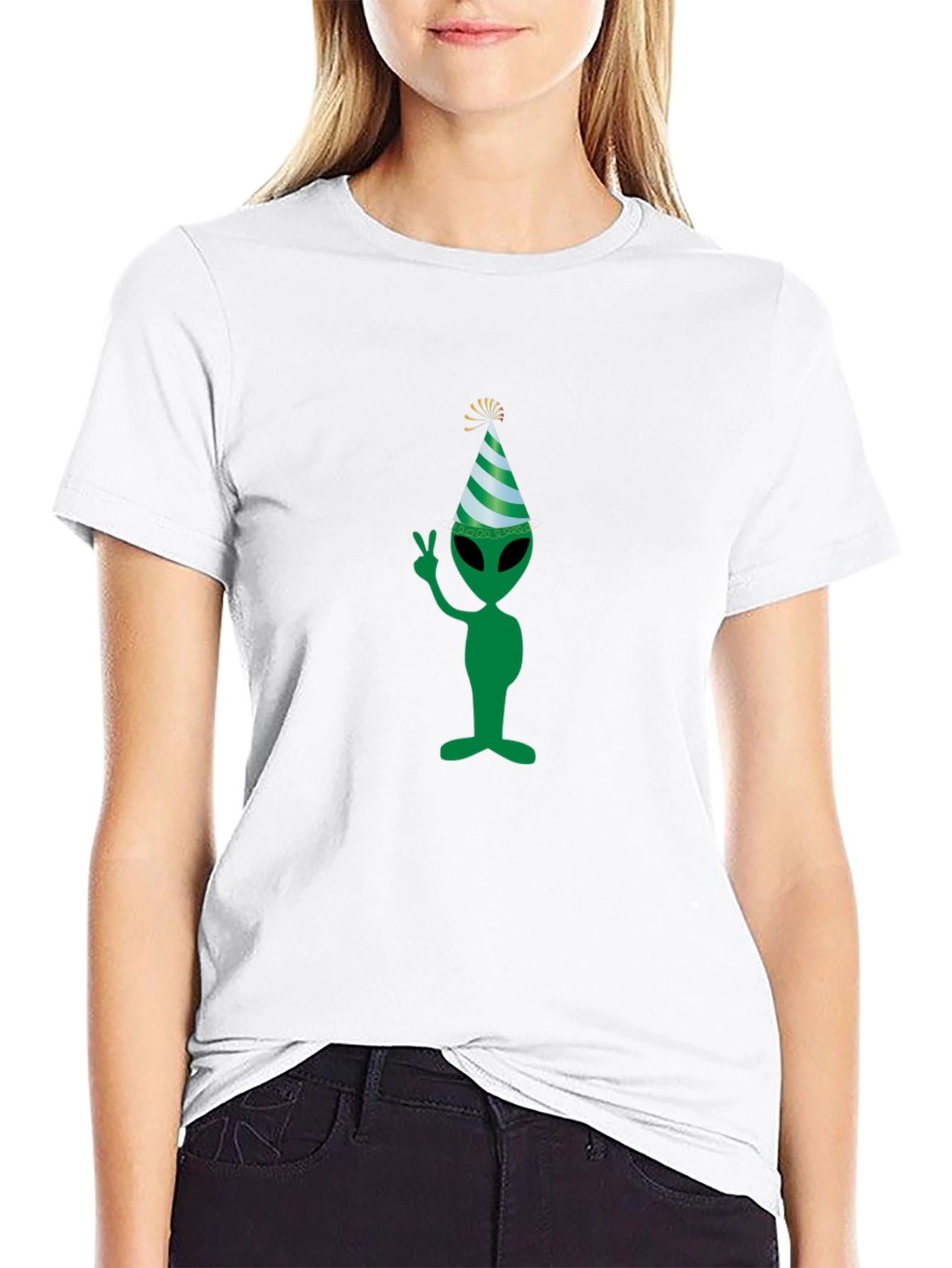 Alien Party T-Shirt - Mens Black Tee