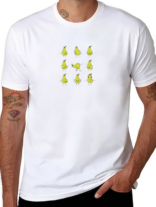 Funny Pear Yoga T-Shirt - Black Graphic Tee