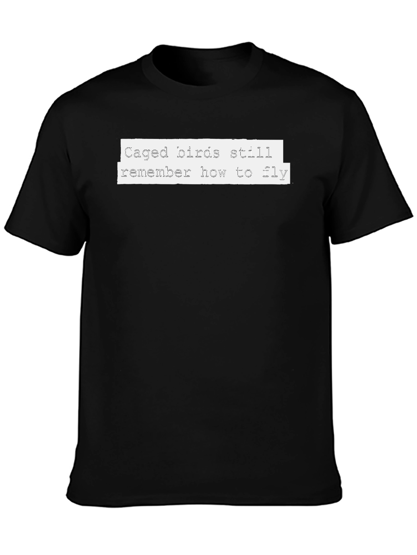 Caged Bird Graphic T-Shirt - Empowering Message