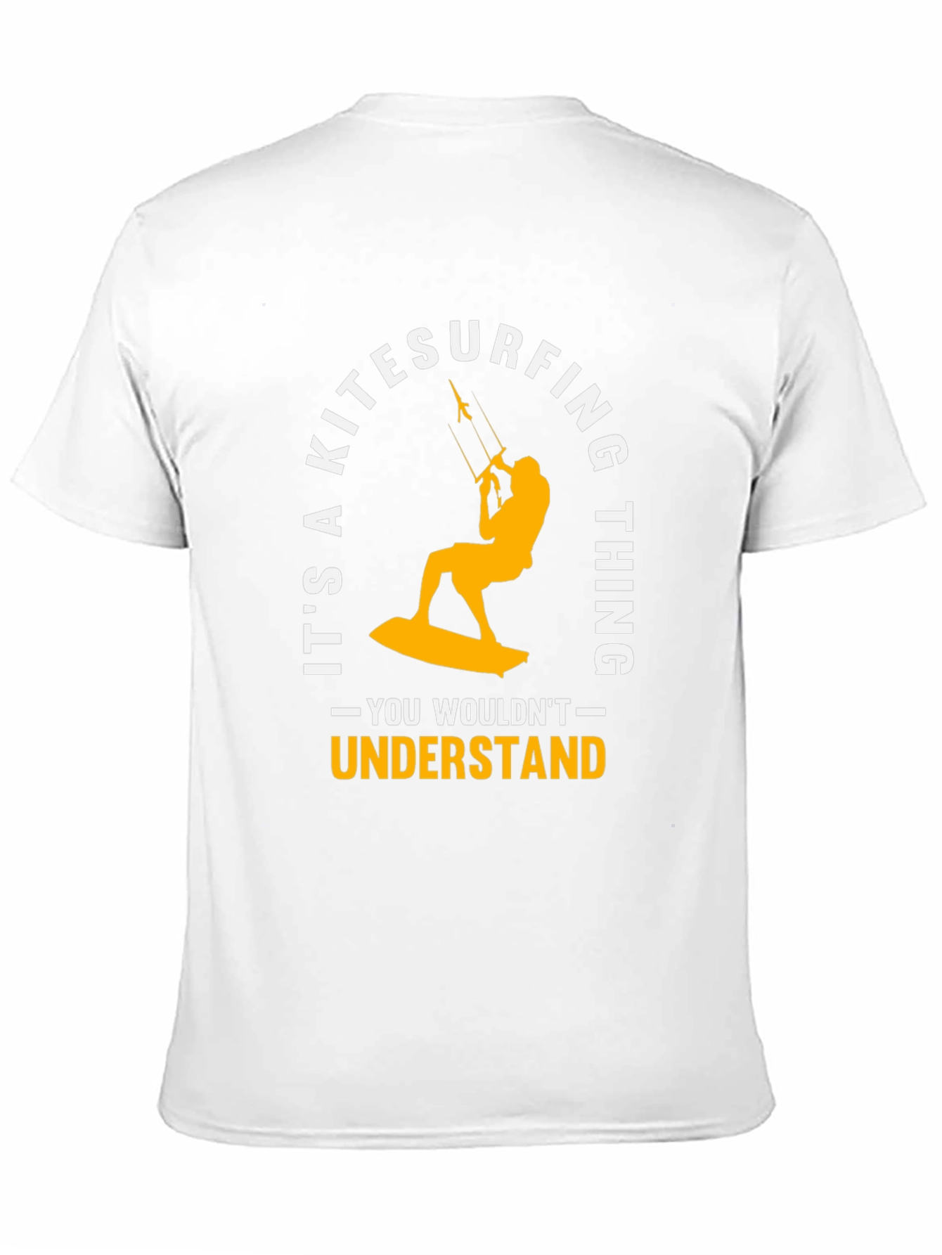Kitesurfing Thing Graphic Tee - Black Cotton T-Shirt
