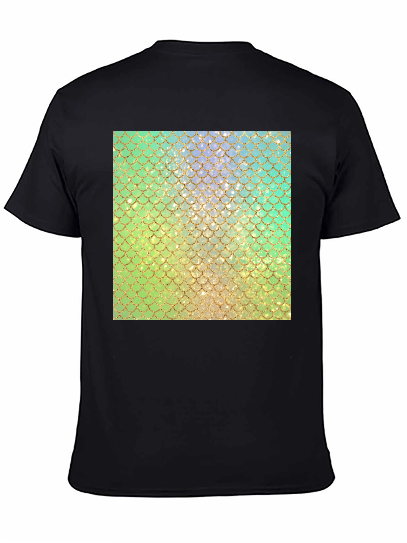 Mermaid Scales Pattern Graphic T-Shirt