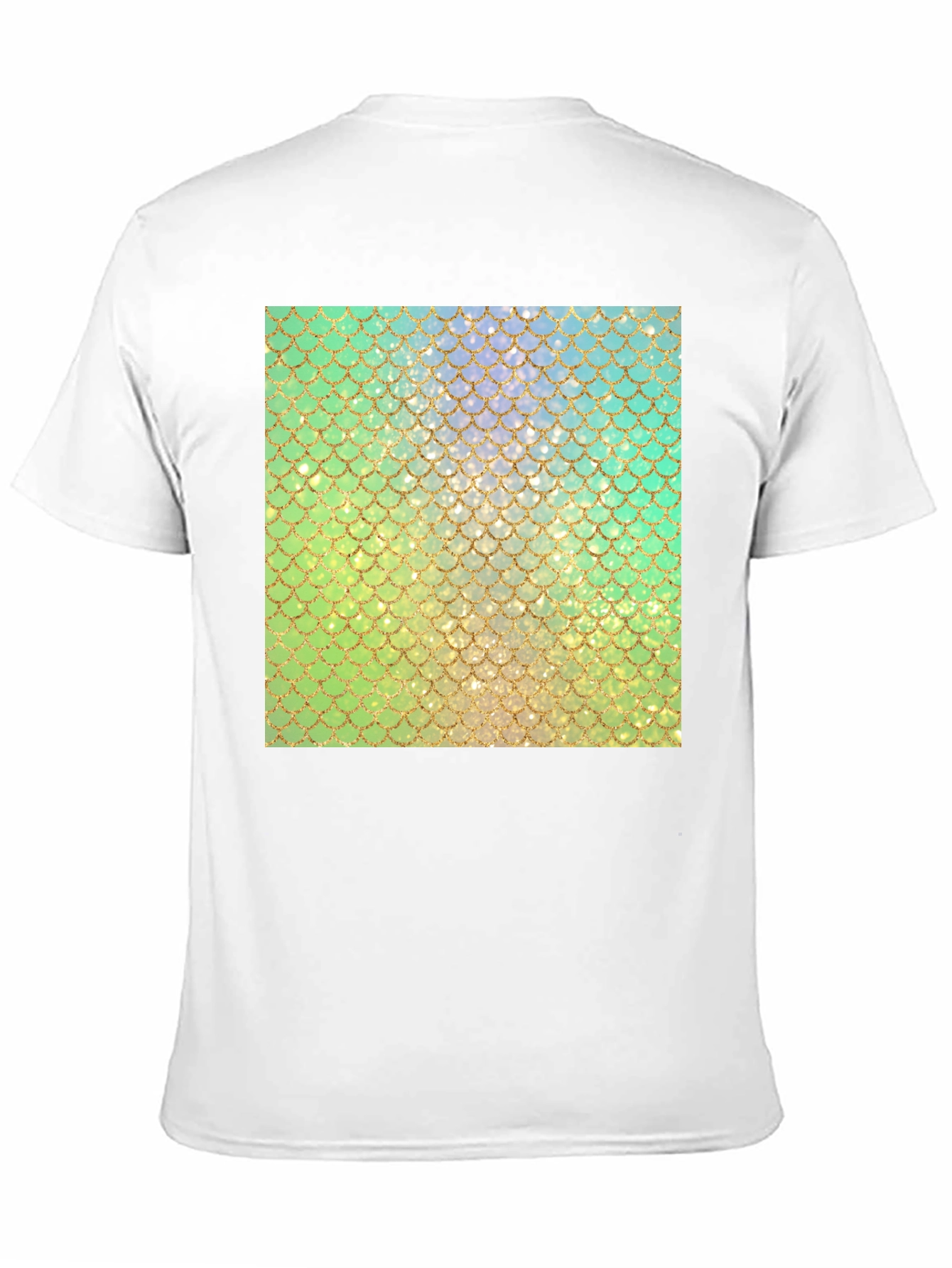 Mermaid Scales Pattern Graphic T-Shirt