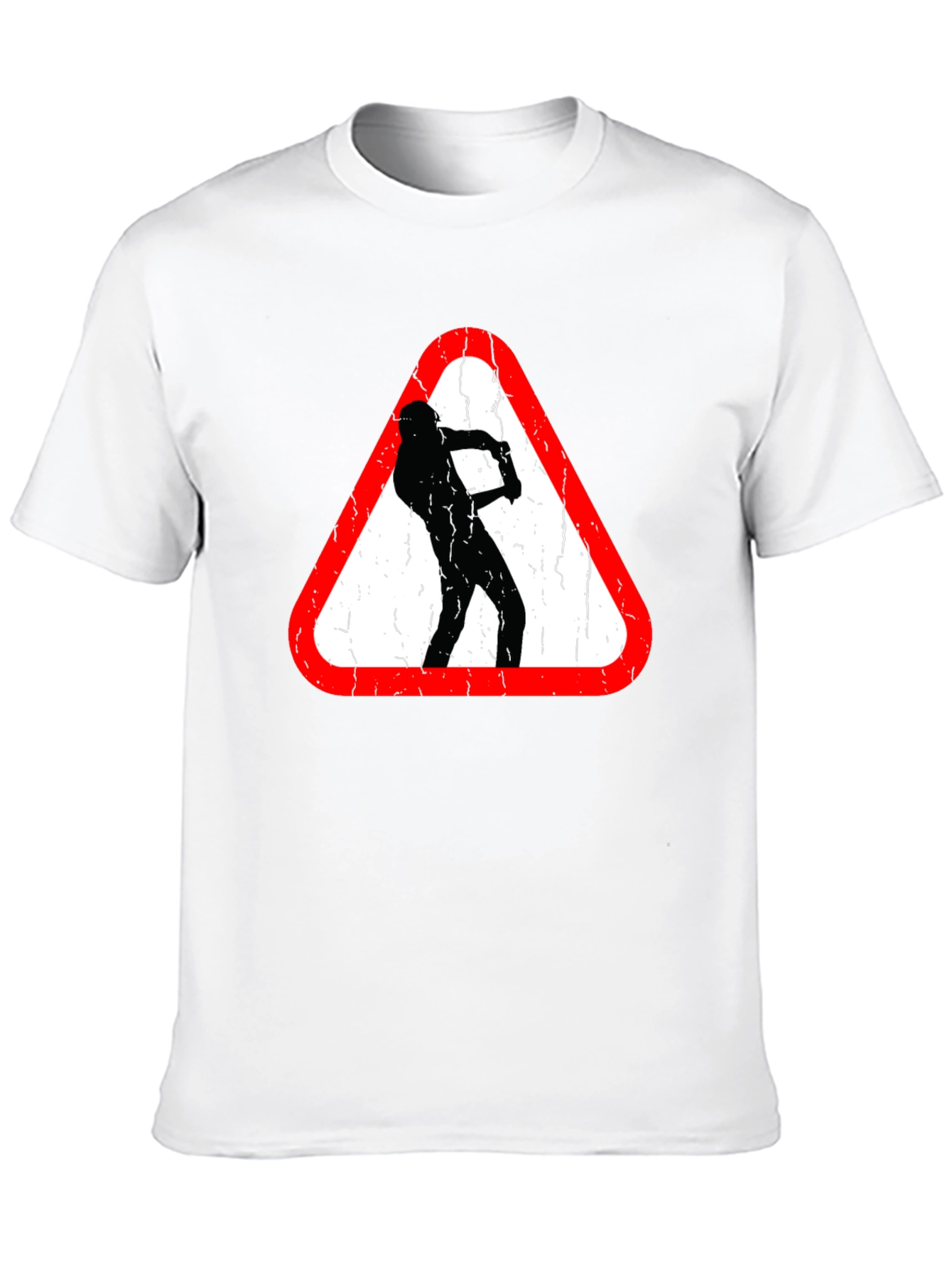 Funny Road Sign T-Shirt - Beware of Golfer