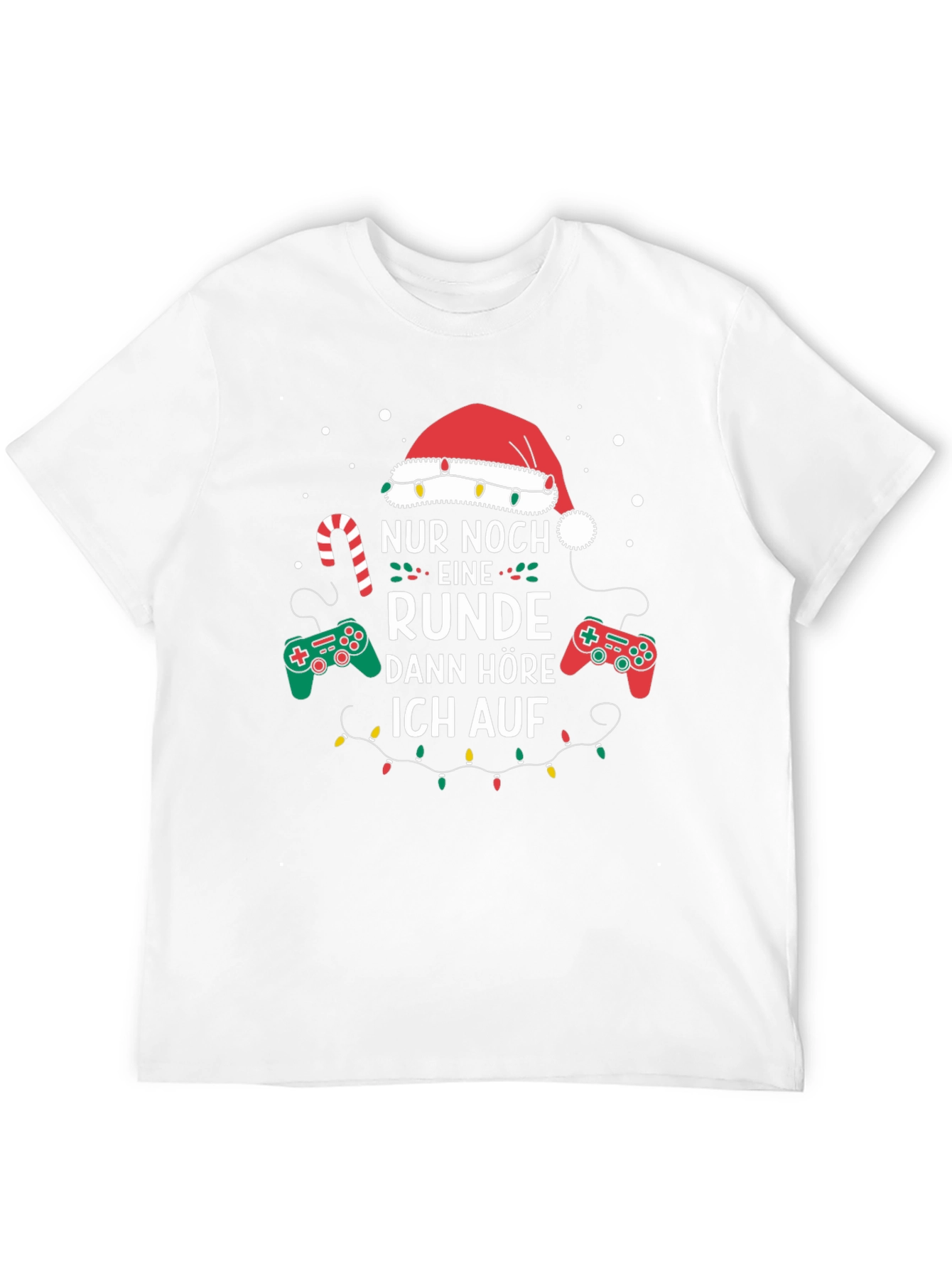 Gamer Christmas T-Shirt - Nur Noch Eine Runde