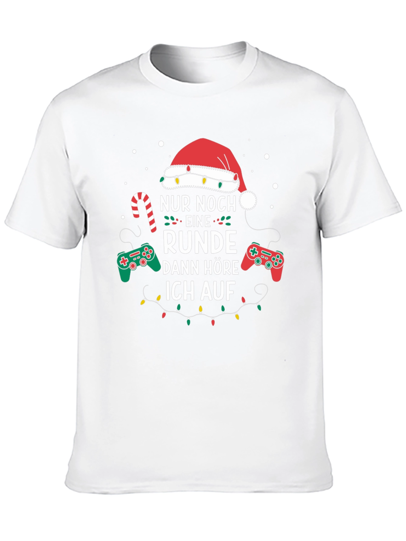 Gamer Christmas T-Shirt - Nur Noch Eine Runde